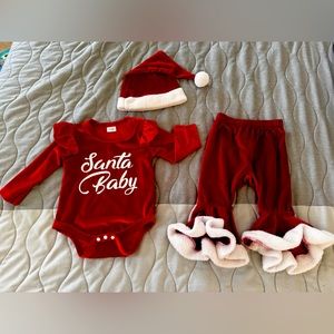 Santa Baby 3-6 Months 3Pc Set